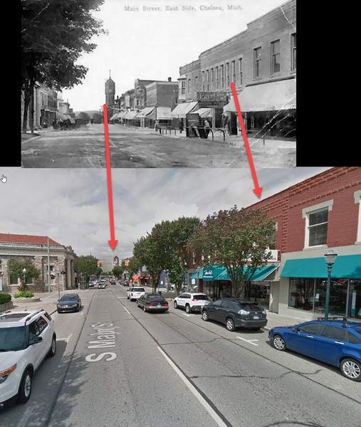 Princess Theatre - Old Photo Compared To Current Street View (newer photo)